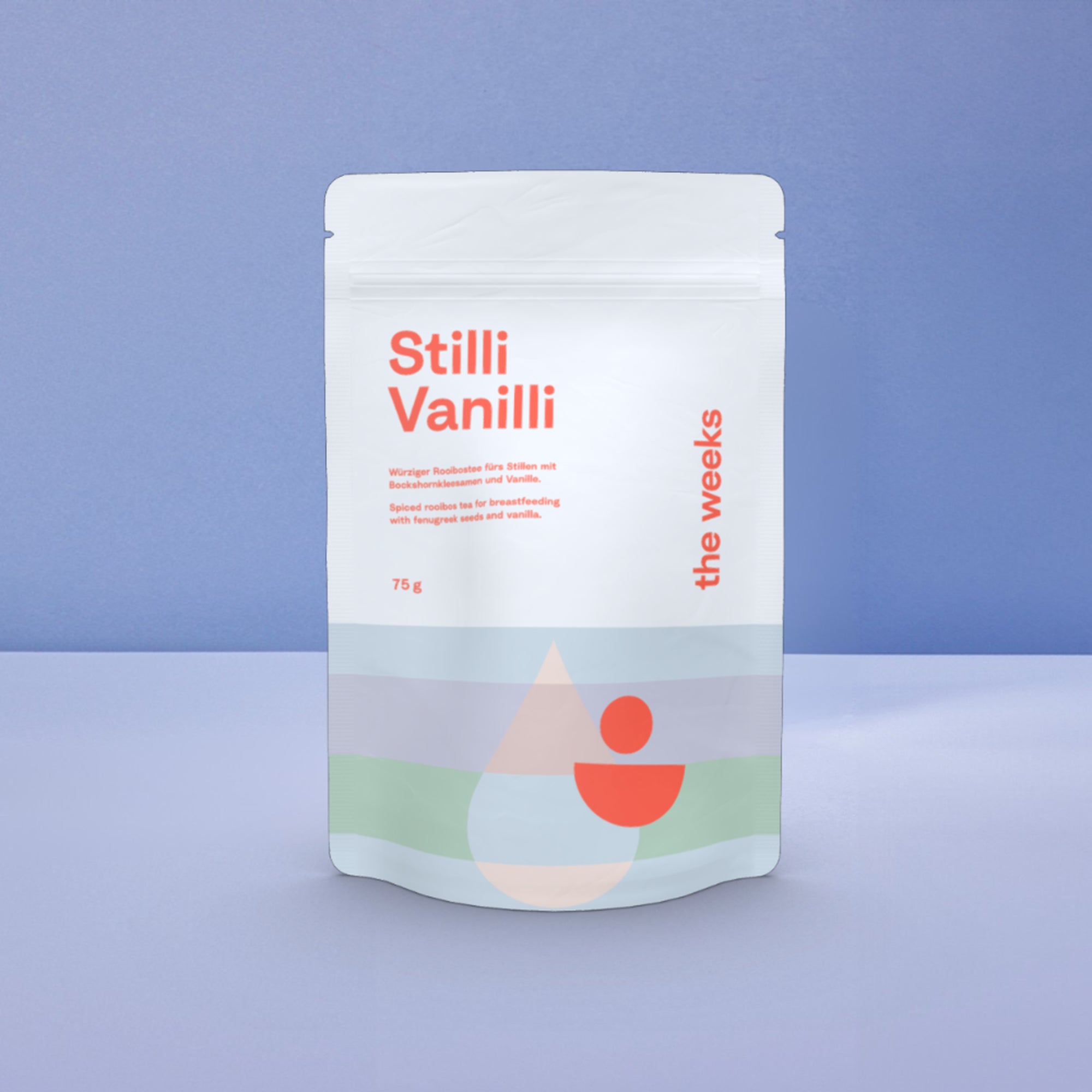 Verpackung des Stilltees "Stilli Vanilli" von the weeks